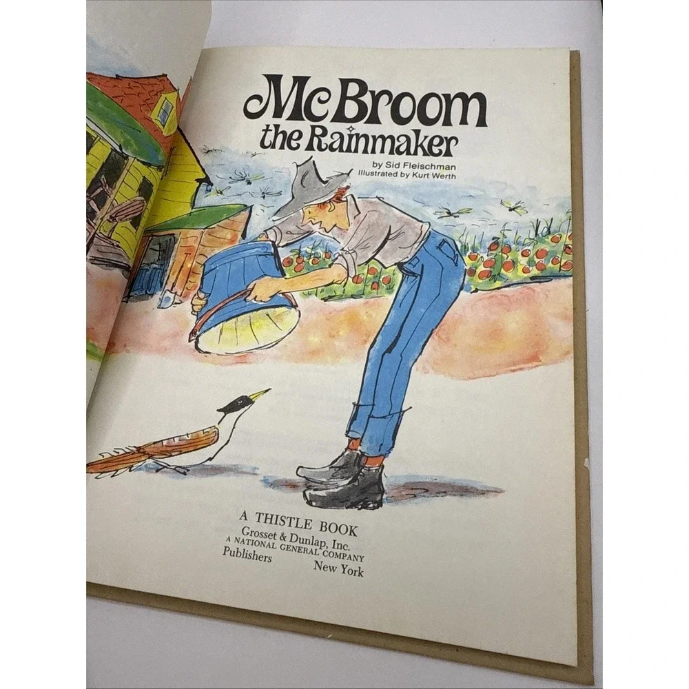 McBroom The Rainmaker Sid Fleischman Vintage Hardcover‎ Illustrated